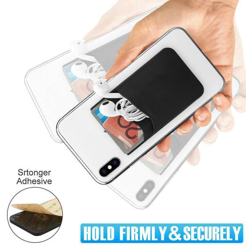 Silicone Phone Card Holder Double Layer Adhesive Wallet with 3M Backing - Green V528-LAYERSCARDHOLDER-GREEN-879729