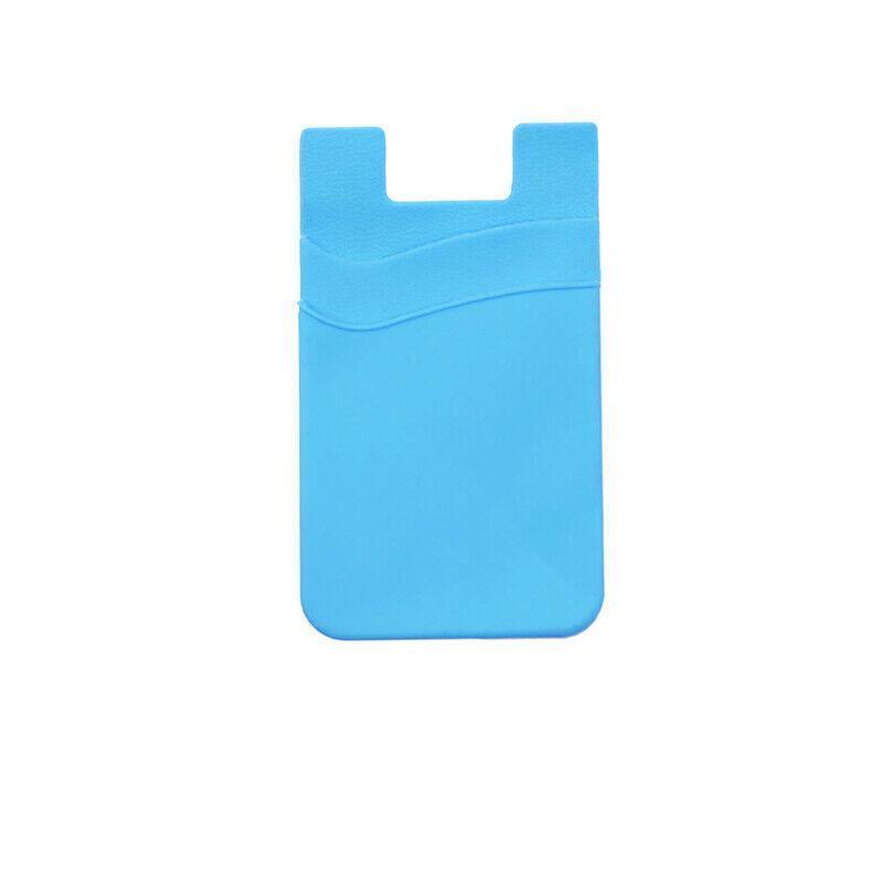 Silicone Phone Card Holder Double Layer Adhesive Wallet with 3M Backing - Orange V528-LAYERSCARDHOLDER-ORANGE-284931
