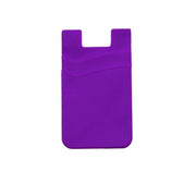 Silicone Phone Card Holder Double Layer Adhesive Wallet with 3M Backing - Orange V528-LAYERSCARDHOLDER-ORANGE-284931