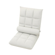 Floor Lounge Sofa Bed Chair with Lumbar Pillow Folding Adjustable Cushion - Pink V528-LAZY-COUCH-PINK-248567