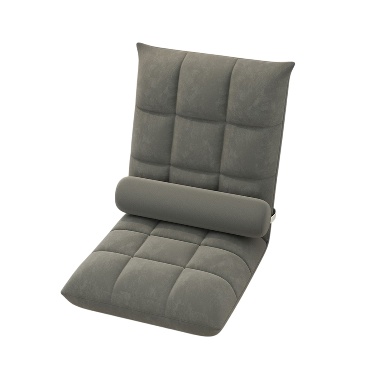 Floor Lounge Sofa Bed Chair with Lumbar Pillow Folding Adjustable Cushion - White V528-LAZY-COUCH-WHITE-169123