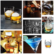 2X Large Ice Ball Maker Cube Tray Big Silicone Mold Sphere Whiskey Round Mould V528-LCEHOCKEY-2PCS-645642