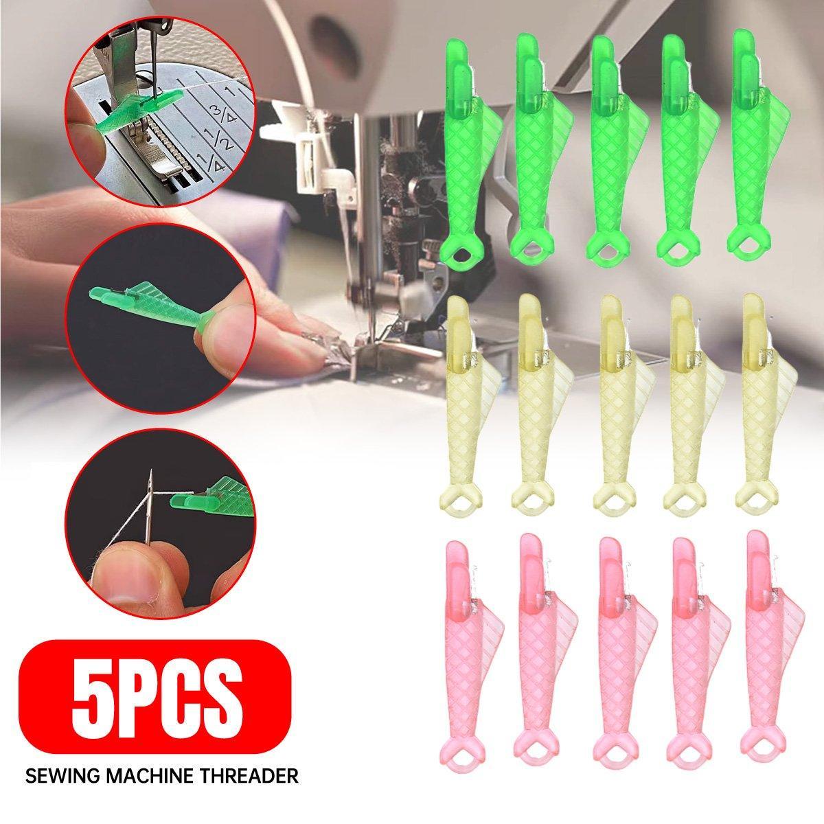 5PCS Plastic Needle Threader Tool for Sewing Machine Quick Lead Garment Sewing - Pink V528-LEAD-5PCS-PINK-947220