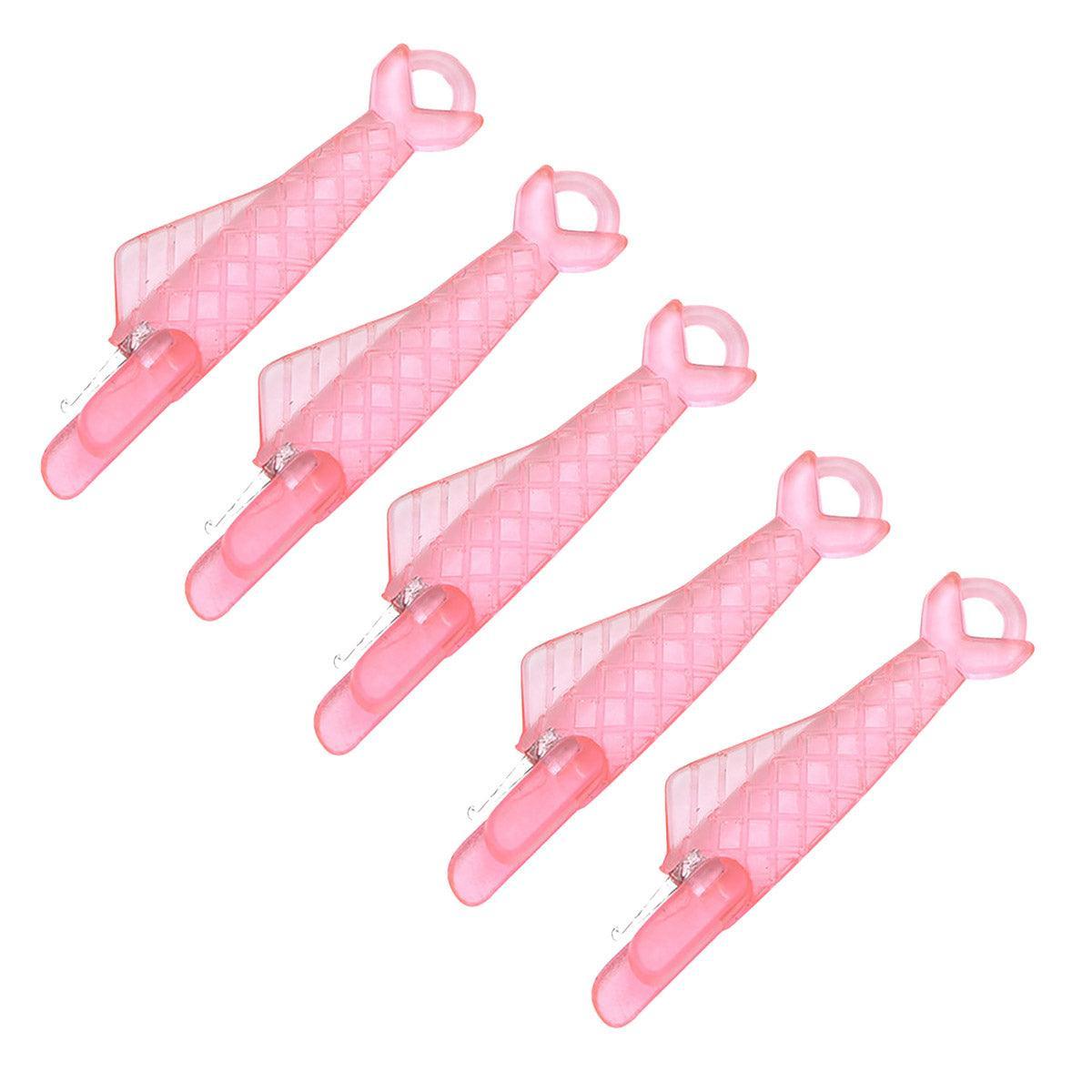 5PCS Plastic Needle Threader Tool for Sewing Machine Quick Lead Garment Sewing - Pink V528-LEAD-5PCS-PINK-947220