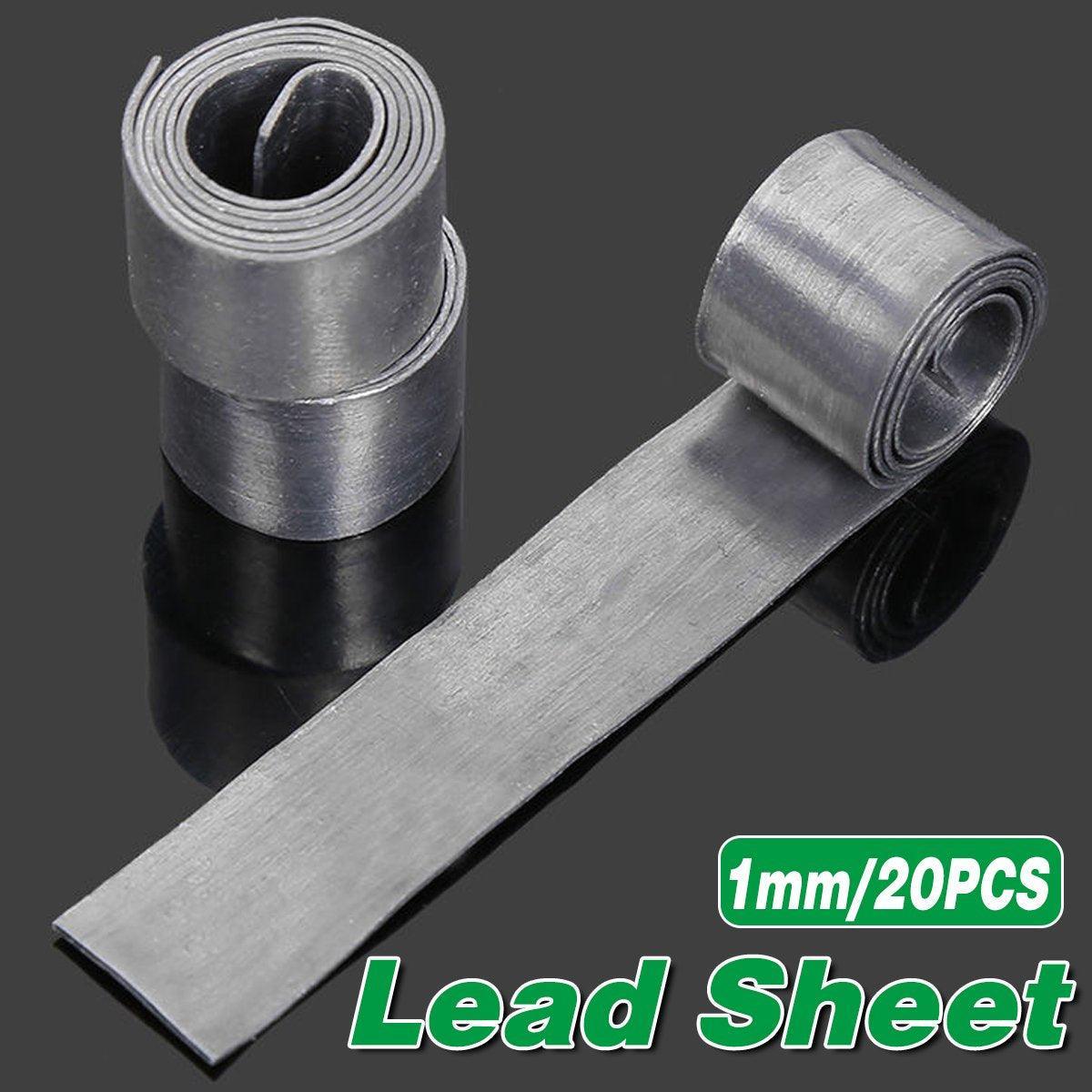 20X Drop Shot Weights Lead Sheet Strip Fishing Supplies Lead Sinker LeadSheeting V528-LEAD-STRAP-1-20PCS-711169