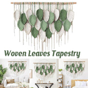 Cotton Rope Woven Leaves Tapestry Wall Hanging for Living Room Bedroom Decor V528-LEAF-TAPESTRY-21-760541