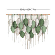 Cotton Rope Woven Leaves Tapestry Wall Hanging for Living Room Bedroom Decor V528-LEAF-TAPESTRY-21-760541