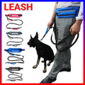 Hands Free Dog Leash Adjustable Lead with Waist Belt Bag for Walking Jogging Running - Black+Grey V528-LEASH-BLACKGREY-519319