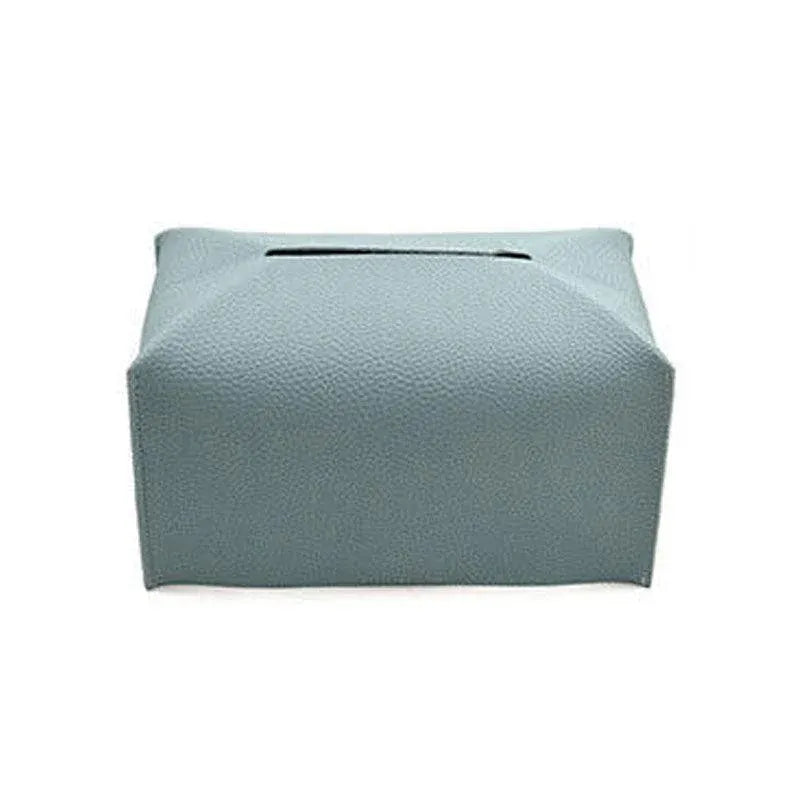 Large Size Tissue Box Dispenser Paper Holder Napkin Case Pu Leather Cover - Green V528-LEATHERTISSUEBO-GREEN-L-91572