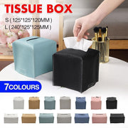 Large Size Tissue Box Dispenser Paper Holder Napkin Case Pu Leather Cover - Green V528-LEATHERTISSUEBO-GREEN-L-91572