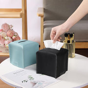 Large Size Tissue Box Dispenser Paper Holder Napkin Case Pu Leather Cover - Green V528-LEATHERTISSUEBO-GREEN-L-91572