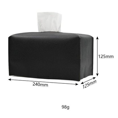 Large Size Tissue Box Dispenser Paper Holder Napkin Case Pu Leather Cover - Pink V528-LEATHERTISSUEBO-PINK-L-58792