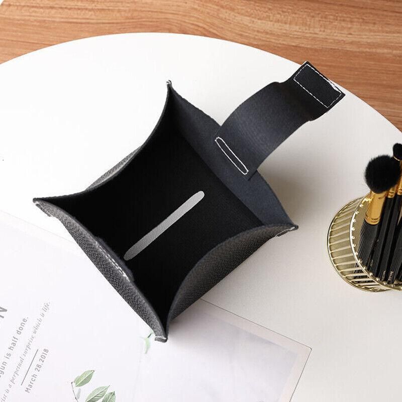Large Size Tissue Box Dispenser Paper Holder Napkin Case Pu Leather Cover - Pink V528-LEATHERTISSUEBO-PINK-L-58792