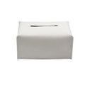 Large Size Tissue Box Dispenser Paper Holder Napkin Case Pu Leather Cover - White V528-LEATHERTISSUEBO-WHITE-L-57518