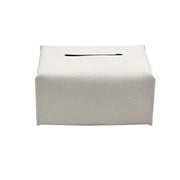 Large Size Tissue Box Dispenser Paper Holder Napkin Case Pu Leather Cover - White V528-LEATHERTISSUEBO-WHITE-L-57518
