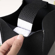 Large Size Tissue Box Dispenser Paper Holder Napkin Case Pu Leather Cover - Yellow V528-LEATHERTISSUEBO-YELLOW-L-65323