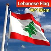 Large Lebanon Lebanese Flag Heavy Duty Outdoor Lb 90X150Cm - 3X5Ft V528-LEBANESEFLAG-632358