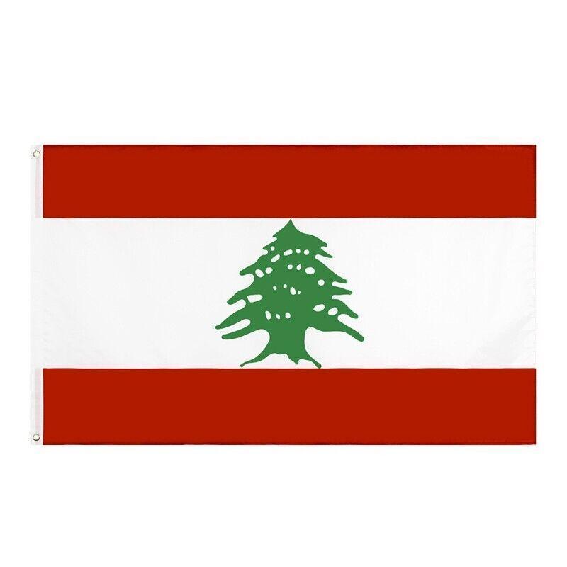 Large Lebanon Lebanese Flag Heavy Duty Outdoor Lb 90X150Cm - 3X5Ft V528-LEBANESEFLAG-632358