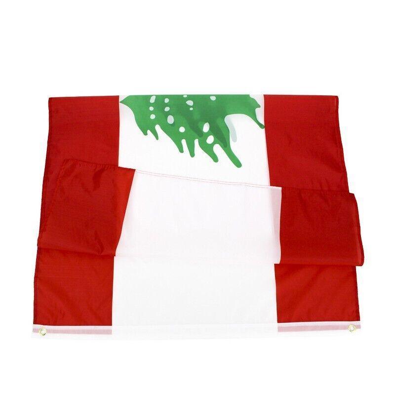 Large Lebanon Lebanese Flag Heavy Duty Outdoor Lb 90X150Cm - 3X5Ft V528-LEBANESEFLAG-632358