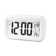 Digital Bedside Led Snooze Alarm Clock Time Temperature Day/Night Desktop Clock - White V528-LEDALARMCLOCK-WHITE-332845