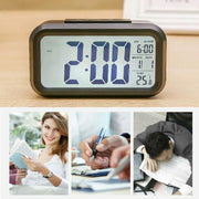 Digital Bedside Led Snooze Alarm Clock Time Temperature Day/Night Desktop Clock - White V528-LEDALARMCLOCK-WHITE-332845