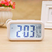 Digital Bedside Led Snooze Alarm Clock Time Temperature Day/Night Desktop Clock - White V528-LEDALARMCLOCK-WHITE-332845