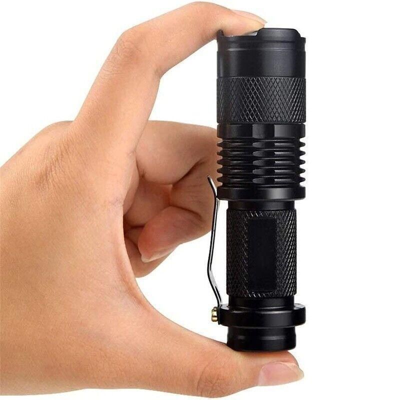 5/10x Mini Q5 LED Flashlight Torch Adjustable Focus Zoom Light Lamp 1200LM - 5PCS V528-LEDFLASHLIGHT-5PCS-349801