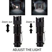 5/10x Mini Q5 LED Flashlight Torch Adjustable Focus Zoom Light Lamp 1200LM - 5PCS V528-LEDFLASHLIGHT-5PCS-349801