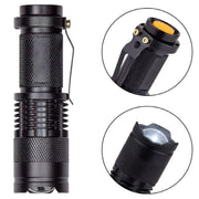 5/10x Mini Q5 LED Flashlight Torch Adjustable Focus Zoom Light Lamp 1200LM - 5PCS V528-LEDFLASHLIGHT-5PCS-349801
