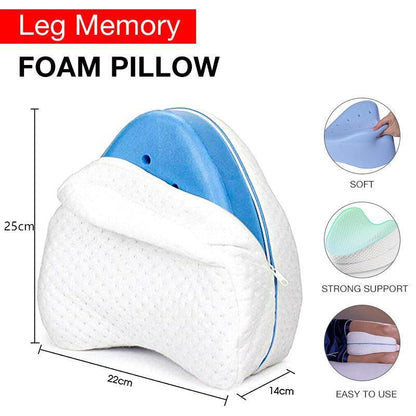 Knee Support Ergonomic Memory Foam Leg Pillow Cushion Washable Cover V528-LEGPILLOW-1PC-614236