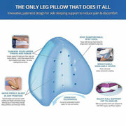 Knee Support Ergonomic Memory Foam Leg Pillow Cushion Washable Cover V528-LEGPILLOW-1PC-614236