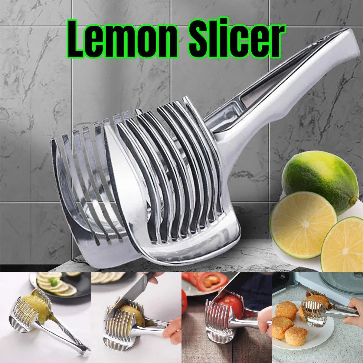 Multifunctional Lemon Tomato Fruit Slicer Cutter Tool with Handle for Household V528-LEMON-SLICER-160182