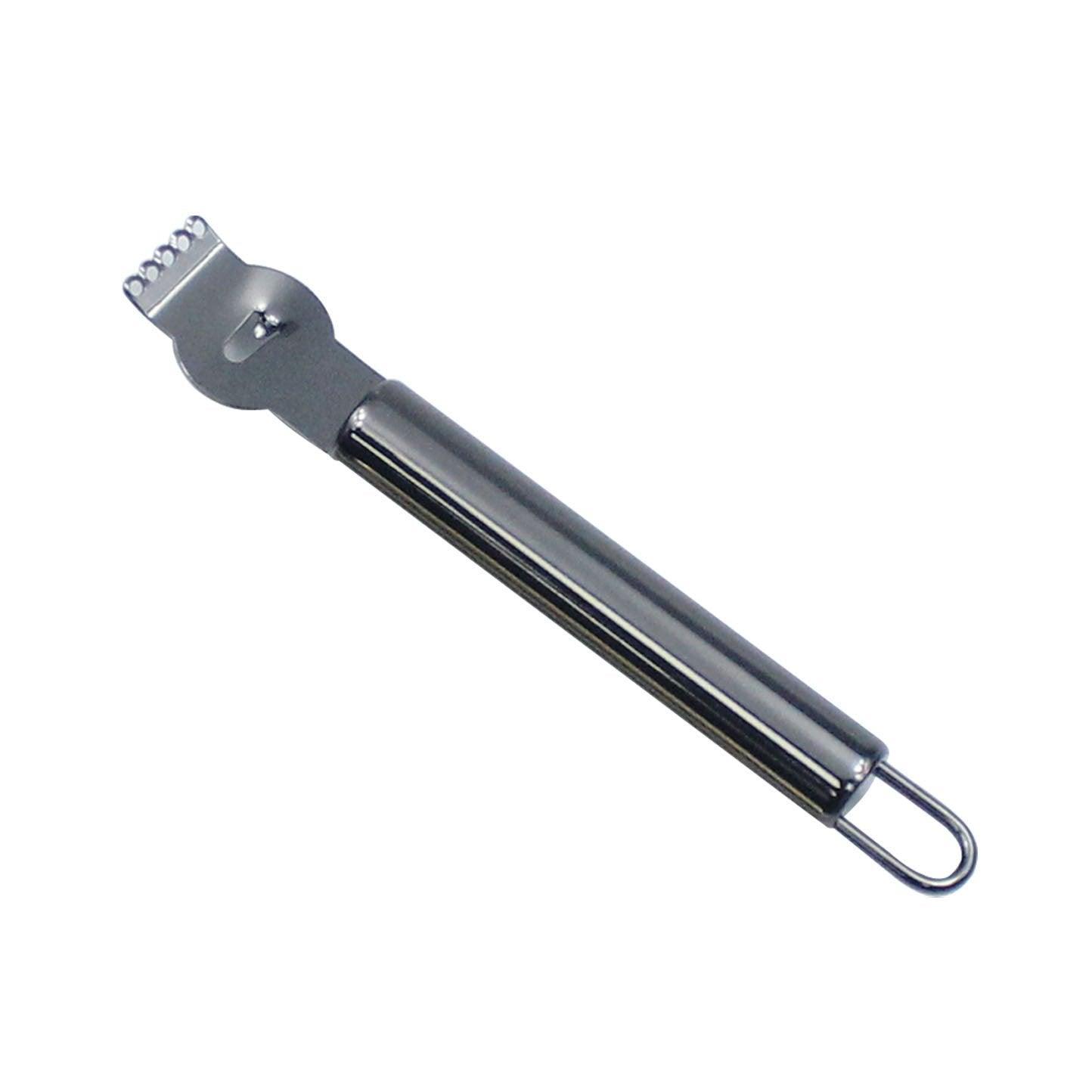 Lemon Zester Grater Knife Tool Stainless Steel with Channel Garnish Citrus Lime - Black V528-LEMONZESTER-BLACK-129101