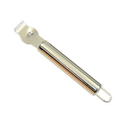 Lemon Zester Grater Knife Tool Stainless Steel with Channel Garnish Citrus Lime - Silver V528-LEMONZESTER-SILVER-384266