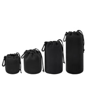 4pcs DSLR Camera Lens Pouch Protective Case Tube Bag Soft Cover for SLR Storage V528-LENS-BAG-4PCS-260206