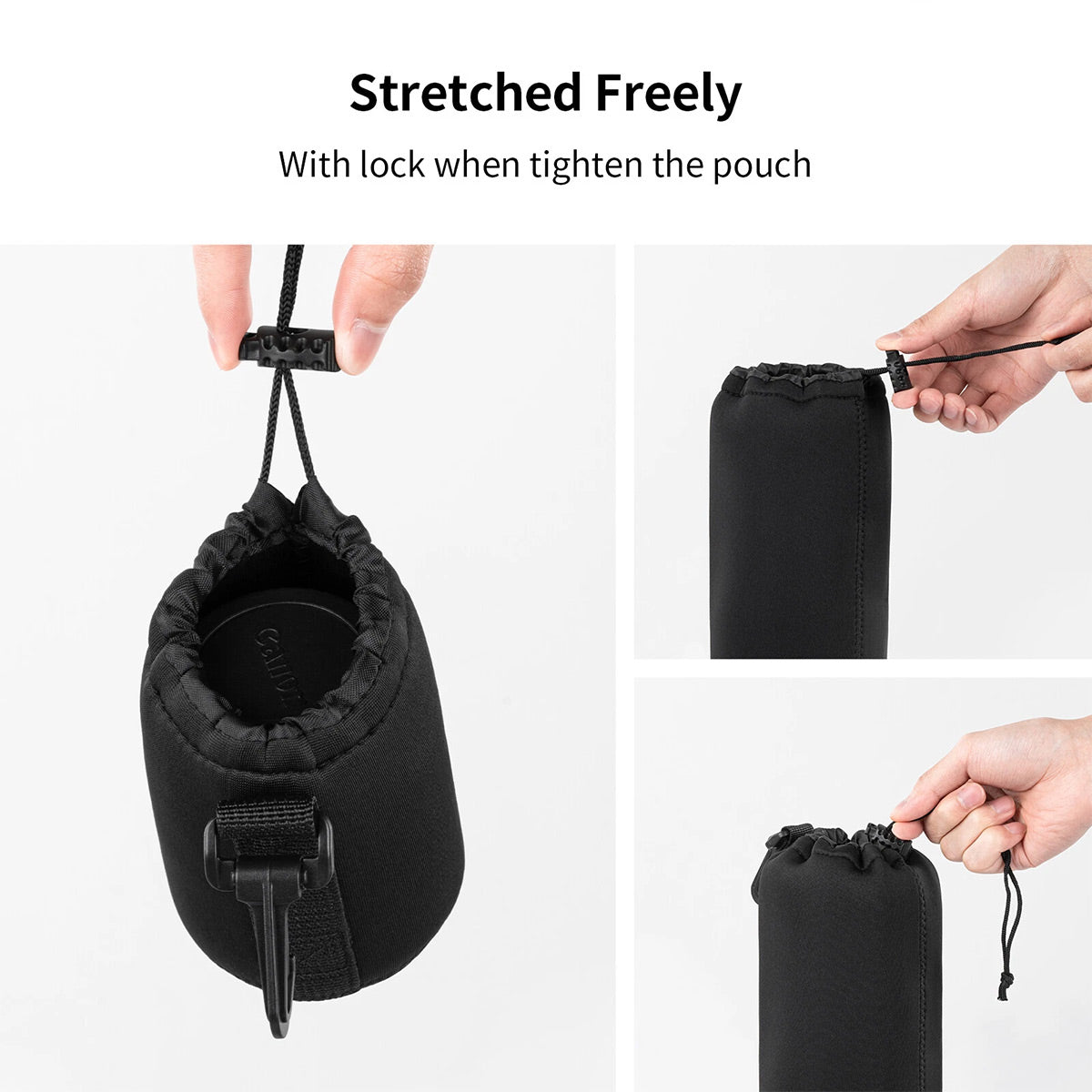 4pcs DSLR Camera Lens Pouch Protective Case Tube Bag Soft Cover for SLR Storage V528-LENS-BAG-4PCS-260206