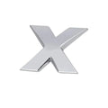 A-Z Alphabet Letters Car Sticker Self Adhesive Auto Badge Emblem 3D Chrome Good - X V528-LETTER-NUMBER-66439