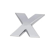 A-Z Alphabet Letters Car Sticker Self Adhesive Auto Badge Emblem 3D Chrome Good - X V528-LETTER-NUMBER-66439