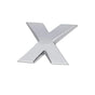 A-Z Alphabet Letters Car Sticker Self Adhesive Auto Badge Emblem 3D Chrome Good - X V528-LETTER-NUMBER-66439