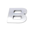 A-Z Alphabet Letters Car Sticker Self Adhesive Auto Badge Emblem 3D Chrome Good - B V528-LETTER-NUMBER-B35496