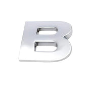 A-Z Alphabet Letters Car Sticker Self Adhesive Auto Badge Emblem 3D Chrome Good - B V528-LETTER-NUMBER-B35496