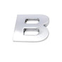 A-Z Alphabet Letters Car Sticker Self Adhesive Auto Badge Emblem 3D Chrome Good - B V528-LETTER-NUMBER-B35496