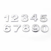 A-Z Alphabet Letters Car Sticker Self Adhesive Auto Badge Emblem 3D Chrome Good - C V528-LETTER-NUMBER-C77519