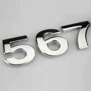 A-Z Alphabet Letters Car Sticker Self Adhesive Auto Badge Emblem 3D Chrome Good - C V528-LETTER-NUMBER-C77519