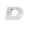 A-Z Alphabet Letters Car Sticker Self Adhesive Auto Badge Emblem 3D Chrome Good - D V528-LETTER-NUMBER-D77038