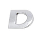 A-Z Alphabet Letters Car Sticker Self Adhesive Auto Badge Emblem 3D Chrome Good - D V528-LETTER-NUMBER-D77038