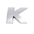 A-Z Alphabet Letters Car Sticker Self Adhesive Auto Badge Emblem 3D Chrome Good - K V528-LETTER-NUMBER-K30289