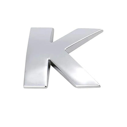 A-Z Alphabet Letters Car Sticker Self Adhesive Auto Badge Emblem 3D Chrome Good - K V528-LETTER-NUMBER-K30289