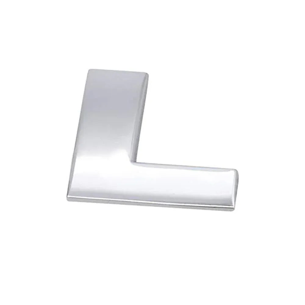 A-Z Alphabet Letters Car Sticker Self Adhesive Auto Badge Emblem 3D Chrome Good - L V528-LETTER-NUMBER-L82869