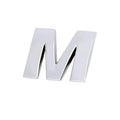 A-Z Alphabet Letters Car Sticker Self Adhesive Auto Badge Emblem 3D Chrome Good - M V528-LETTER-NUMBER-M17894